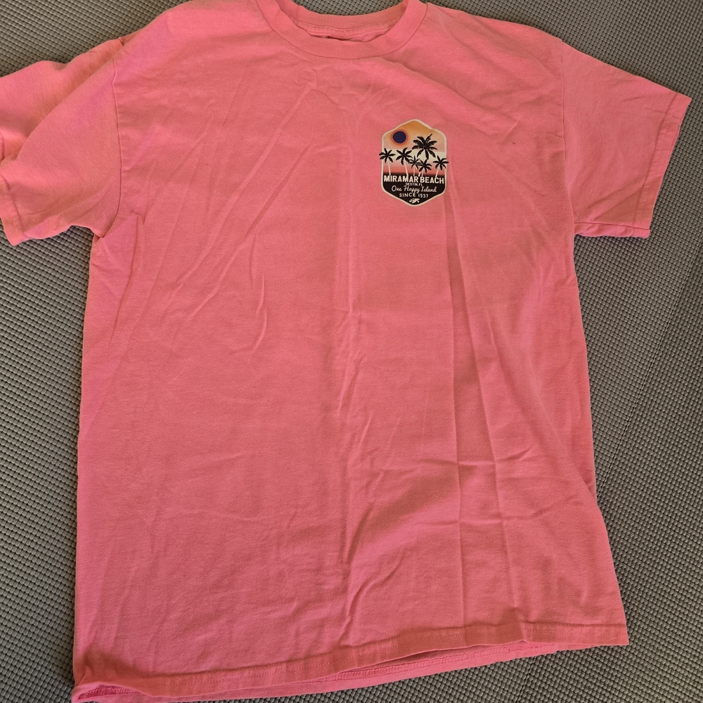 Pink Kids T-Shirt with Palm Tree Design